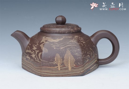 紫砂壶图片：六方水井 - 美壶网