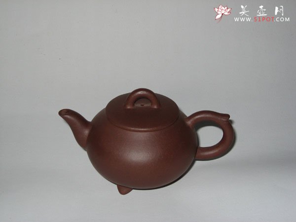 紫砂壶图片：三足顶 - 美壶网