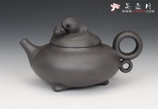 紫砂壶图片：如鱼得水 - 美壶网