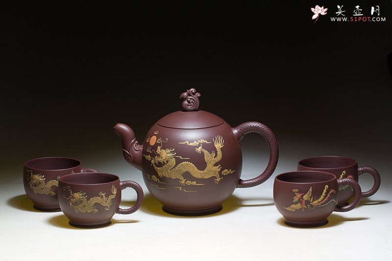 紫砂壶图片：龙凤呈祥 - 美壶网