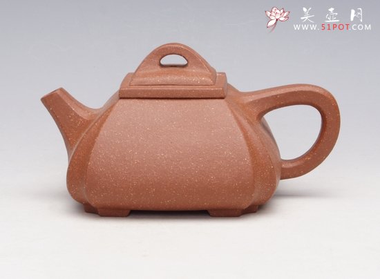 紫砂壶图片：四方抽角 - 美壶网