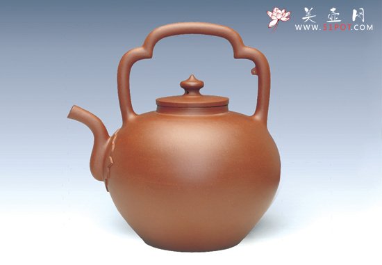 紫砂壶图片：吴经提梁 - 美壶网