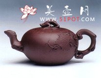 紫砂壶图片：鲤尤葡萄 - 美壶网