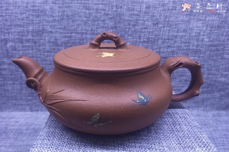 紫砂壶图片：蝴蝶纷飞 - 美壶网