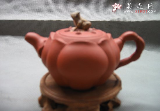 紫砂壶图片：青蛙莲花 - 美壶网
