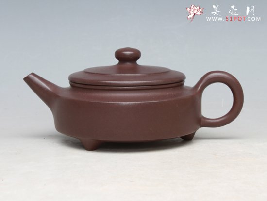 紫砂壶图片：扁壶 - 美壶网