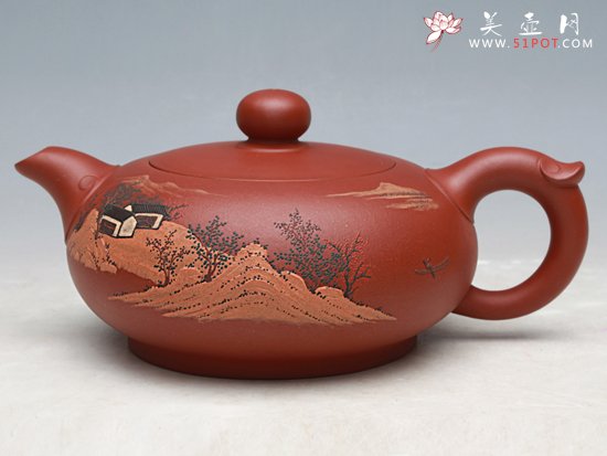 紫砂壶图片：鸿运如意壶 - 美壶网