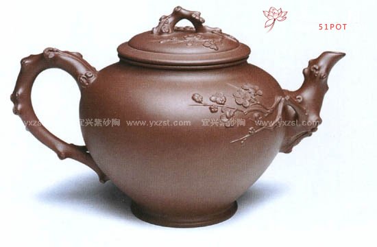 紫砂壶图片：大梅花壶 - 美壶网