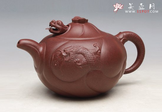 紫砂壶图片：鱼化龙 - 美壶网