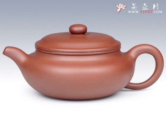 紫砂壶图片：扁腹（全手工）6000元 - 美壶网