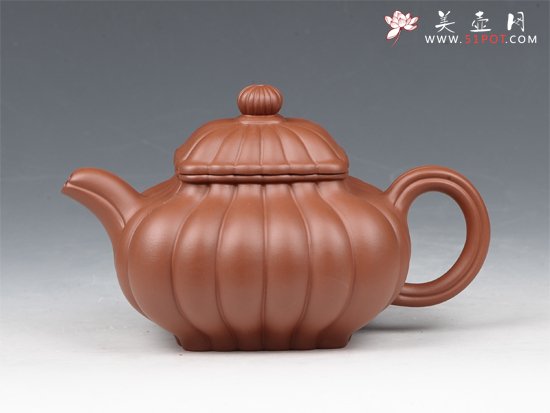 紫砂壶图片：筋纹传炉 - 美壶网