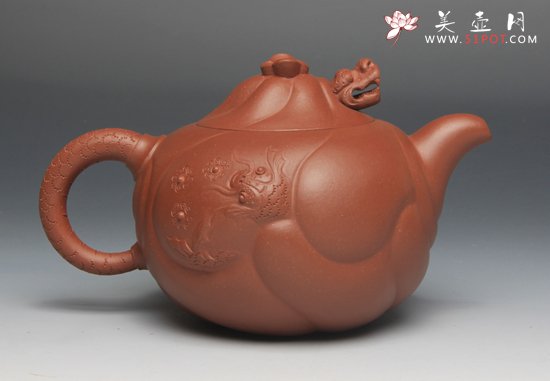 紫砂壶图片：老鱼化龙 - 美壶网