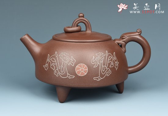 紫砂壶图片：双龙戏珠 - 美壶网