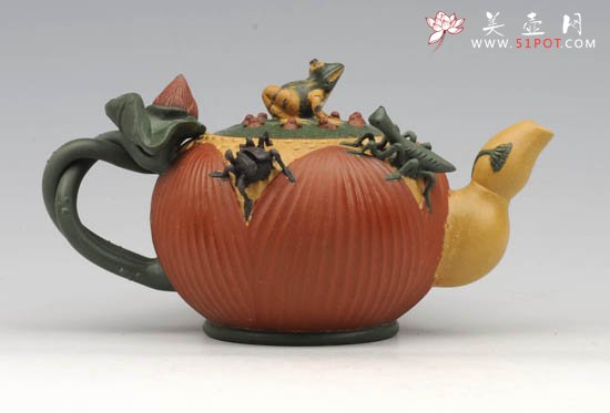 紫砂壶图片：青蛙莲心 - 美壶网