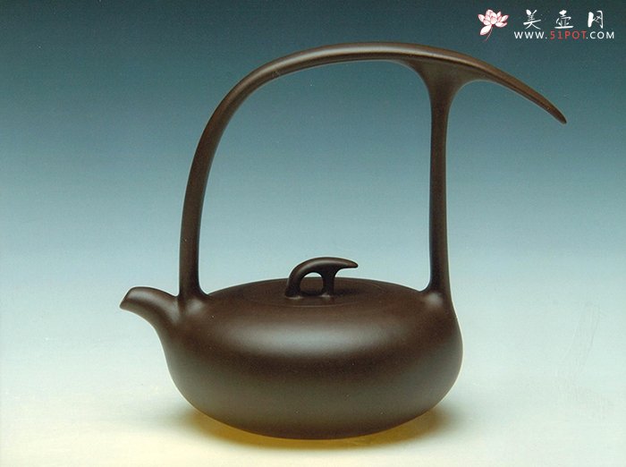 紫砂壶图片：美林提梁 - 美壶网
