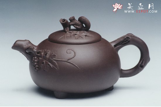 紫砂壶图片：陶趣（拼紫泥） - 美壶网