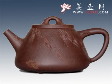 紫砂壶图片：石瓢树桩 - 美壶网