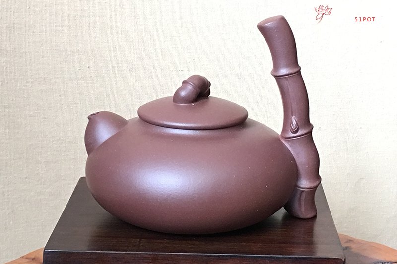 紫砂壶图片：竹韵壶 - 美壶网