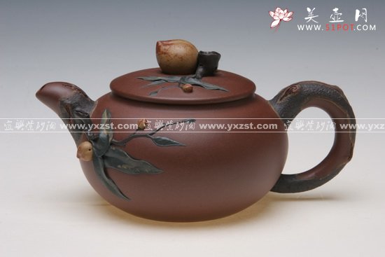 紫砂壶图片：寿桃 - 美壶网