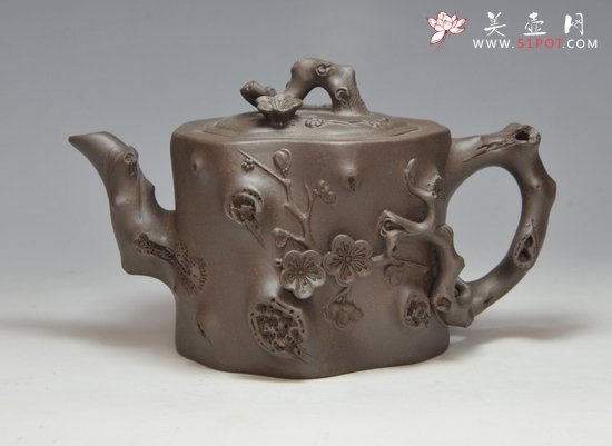 紫砂壶图片：新型梅桩紫 - 美壶网