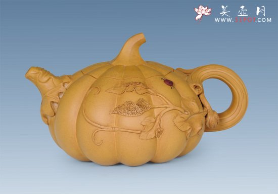 紫砂壶图片：南瓜壶 - 美壶网