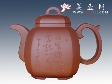 紫砂壶图片：八方 - 美壶网