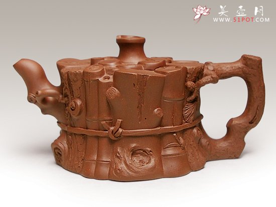 紫砂壶图片：束柴三友 - 美壶网