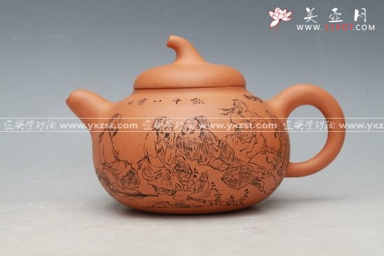 紫砂壶图片：大茄段 420CC - 美壶网