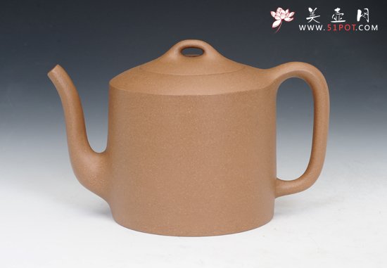 紫砂壶图片：黄金段直筒 - 美壶网