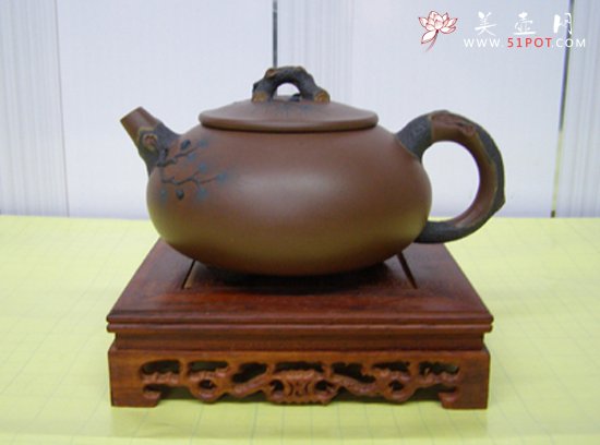 紫砂壶图片：薄胎石瓢 - 美壶网