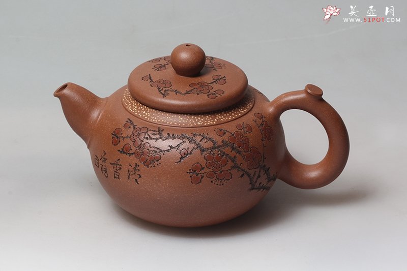 紫砂壶图片：红圆珠 - 美壶网