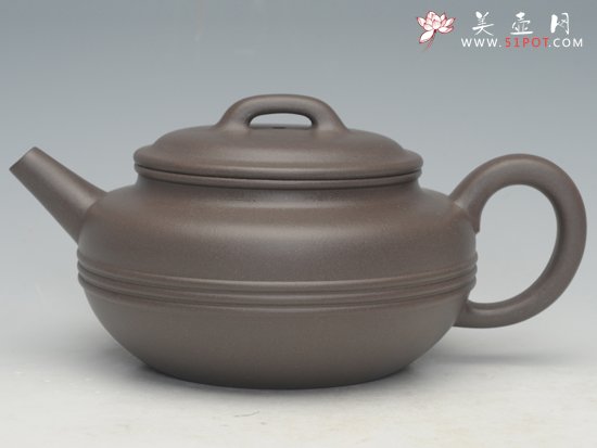 紫砂壶图片：三线圆壶 - 美壶网