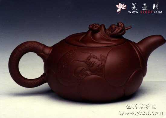 紫砂壶图片：鱼化龙 - 美壶网