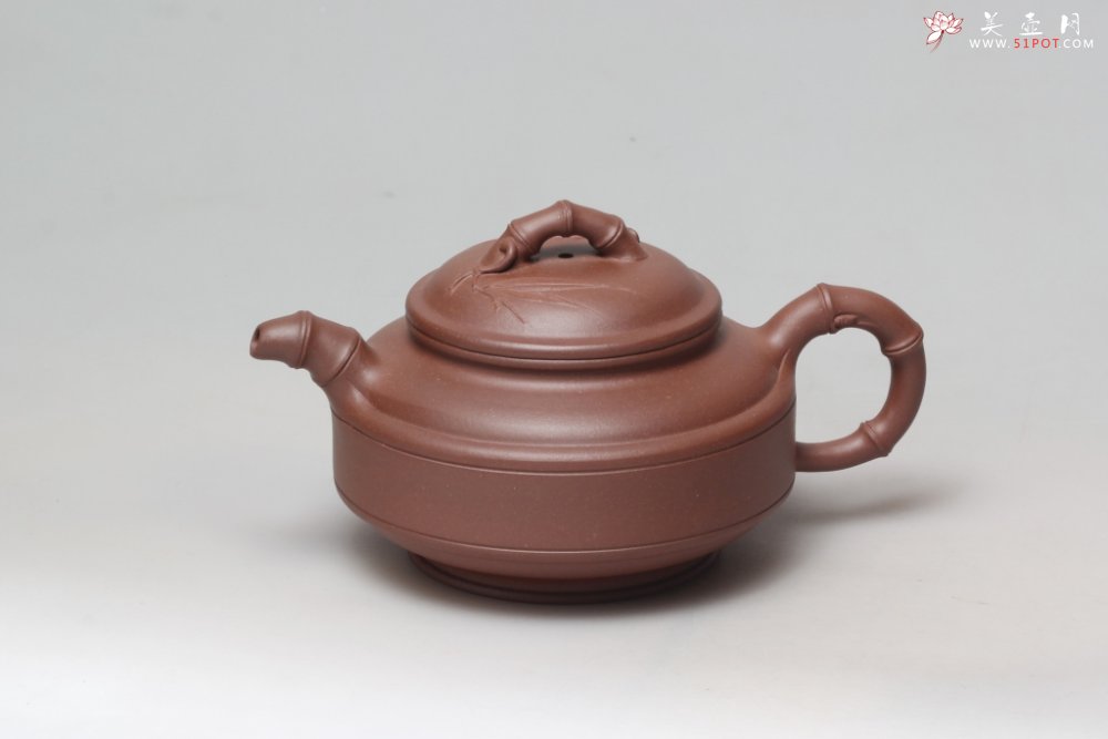 紫砂壶图片：双线竹鼓 - 美壶网