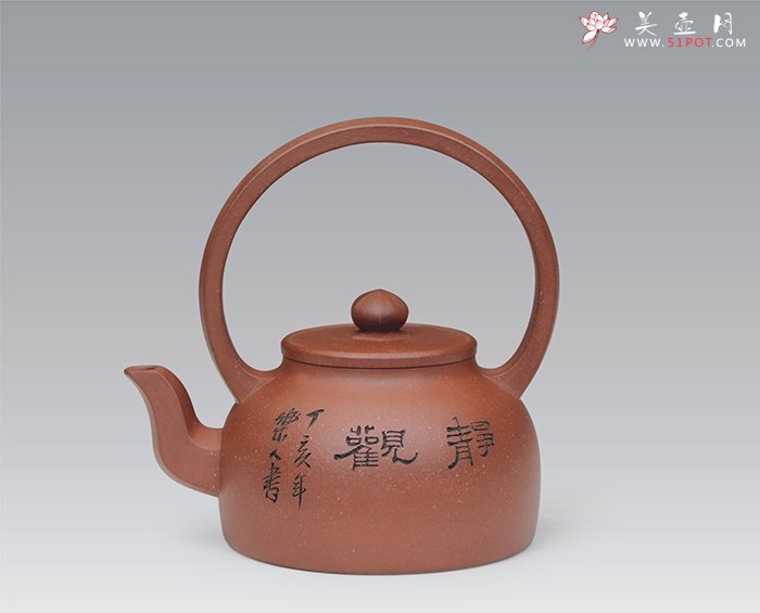 紫砂壶图片：大彬提梁 - 美壶网