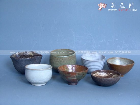 紫砂壶图片：手拉坯茶盅 - 美壶网