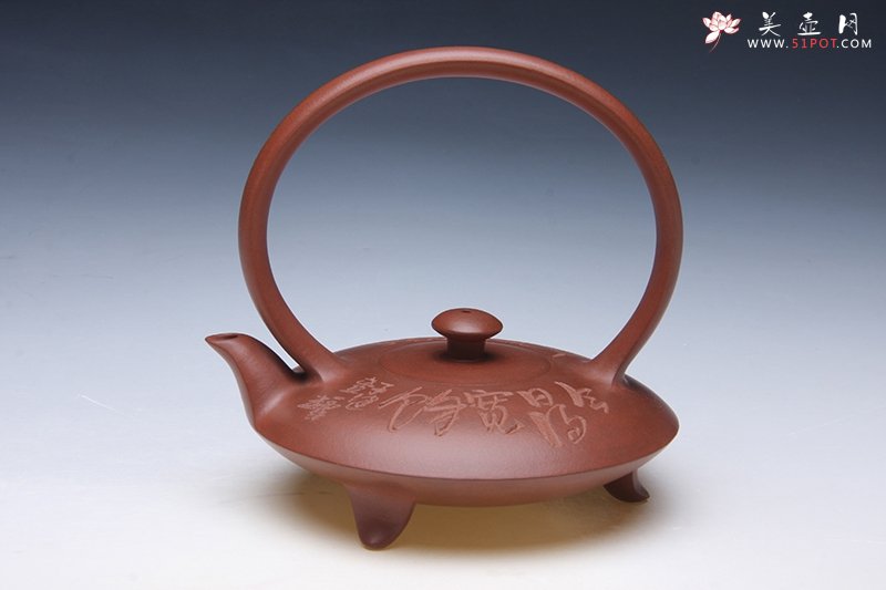 紫砂壶图片：宽余提梁 - 美壶网