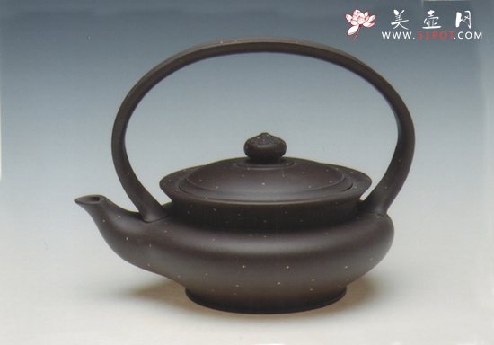 紫砂壶图片：花篮提梁 - 美壶网