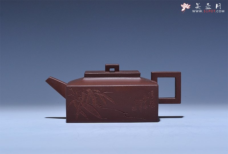 紫砂壶图片：紫玉金方 - 美壶网