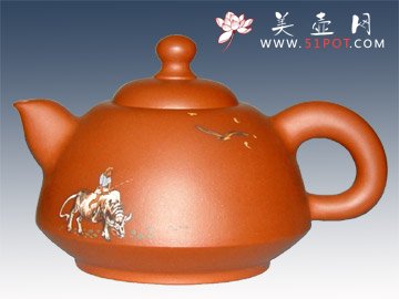 紫砂壶图片：牧童 - 美壶网