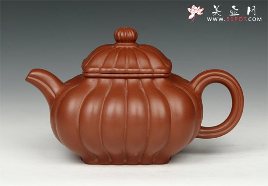 紫砂壶图片：筋囊朱泥传炉 - 美壶网