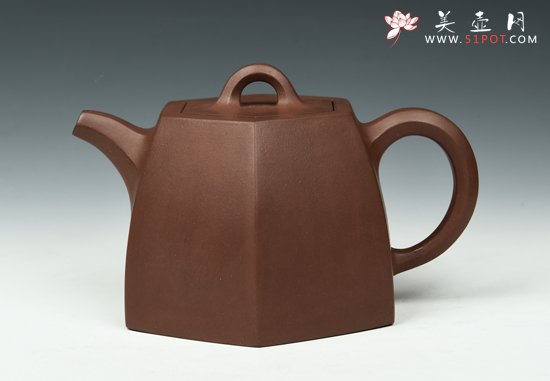 紫砂壶图片：六方铜砣 - 美壶网