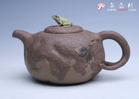 紫砂壶图片：树蛙供春 - 美壶网