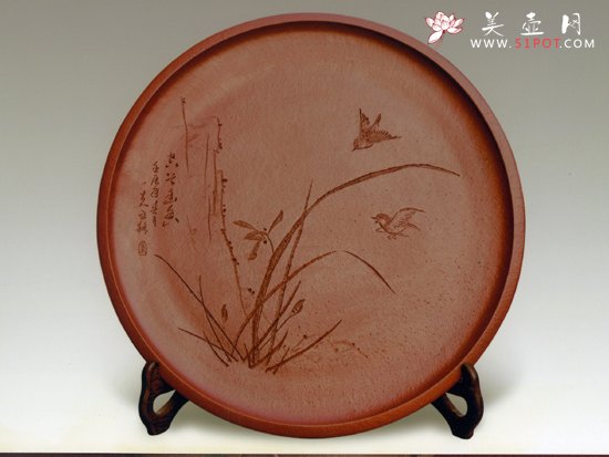 紫砂壶图片：挂盘    泥料：清水泥 - 美壶网