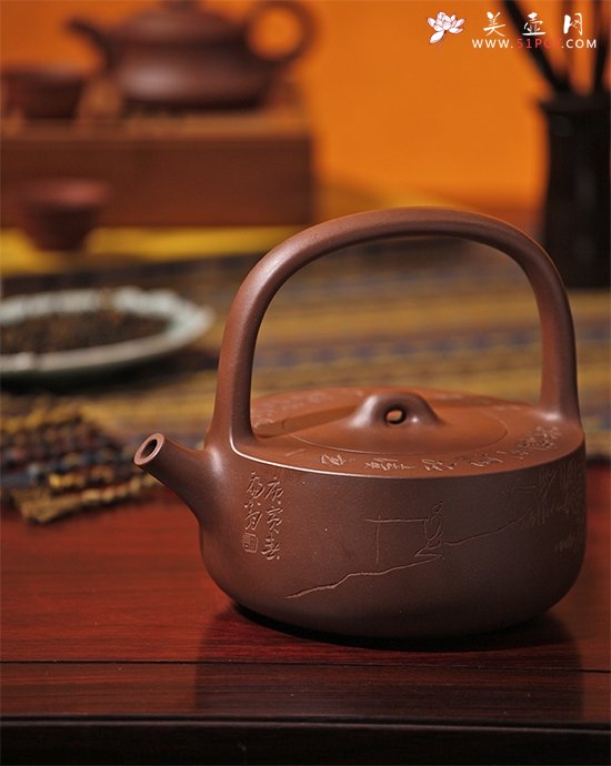 紫砂壶图片：天一提梁 - 美壶网