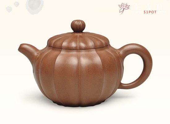 紫砂壶图片：菱花如意 - 美壶网