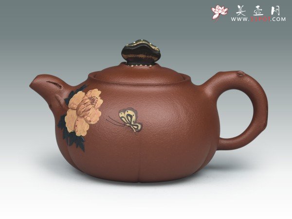 紫砂壶图片：花开富贵 - 美壶网