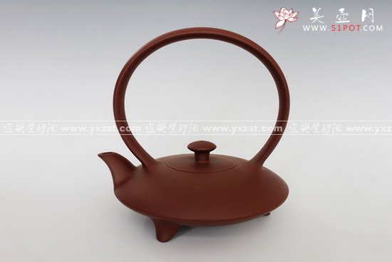 紫砂壶图片：合欢提梁 - 美壶网