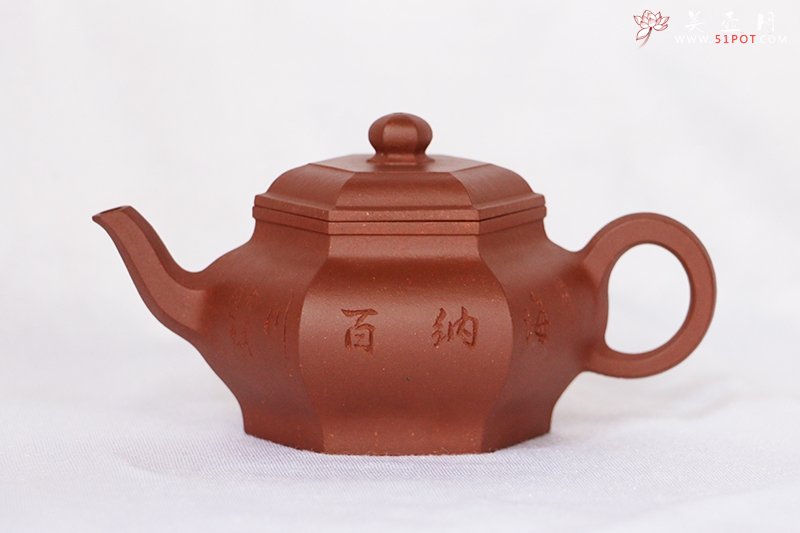 紫砂壶图片：六方虚扁 - 美壶网