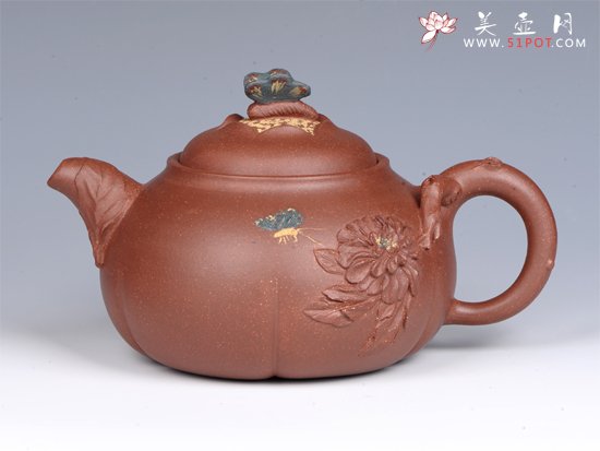 紫砂壶图片：- 蝶恋花 - - 美壶网